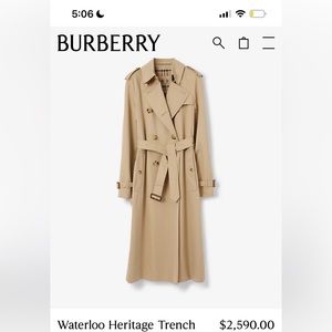 Burberry vintage trench coat